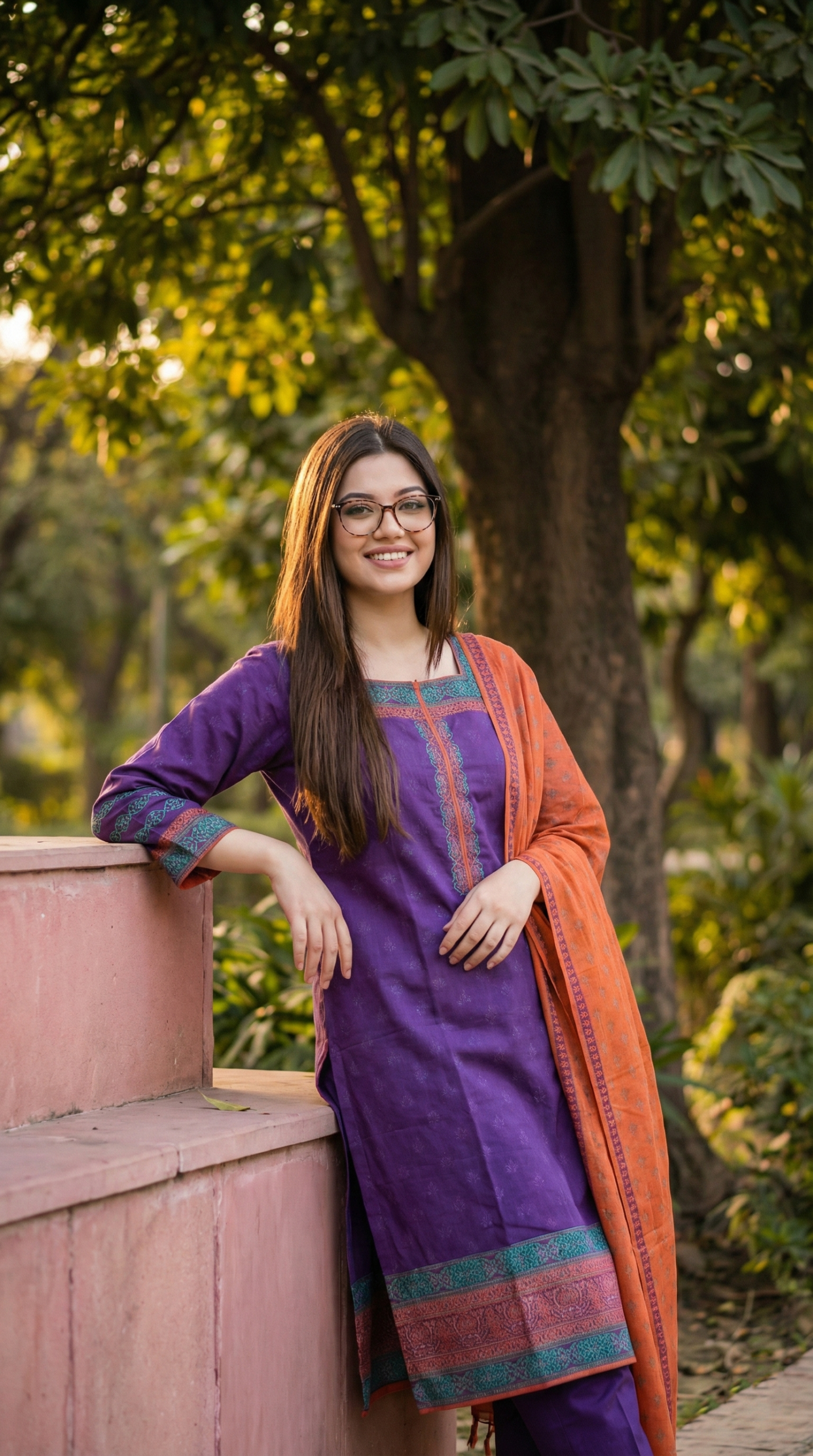 Royal Purple Salwar Kameez - Image 3