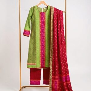 Green Red Designer Salwar Kameez