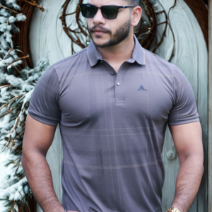 Ash Grey Polo T-Shirt | P-24