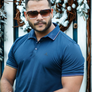 Deep Blue Polo T-Shirt | P-25