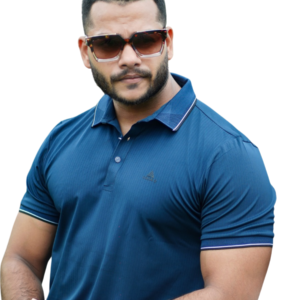 Deep Blue Polo T-Shirt | P-25