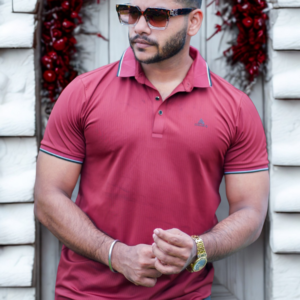 Maroon Polo T-Shirt | P-30