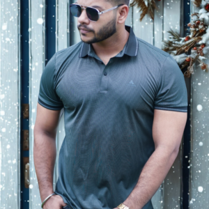 Steel Grey Polo T-Shirt | P-32