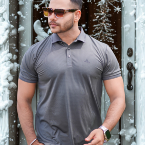Charcoal Grey Polo T-Shirt | P-47