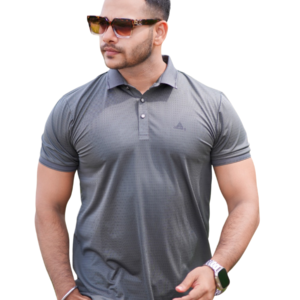 Charcoal Grey Polo T-Shirt | P-47