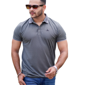 P-53: Ash Grey Classic Polo