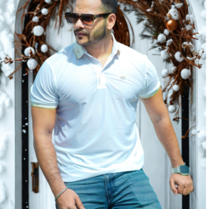 P-61: Off-White Premium Polo Tee