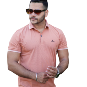 P-66: Soft Peach Smart Polo Shirt
