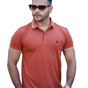 P-77: Brick Red Fashion Polo