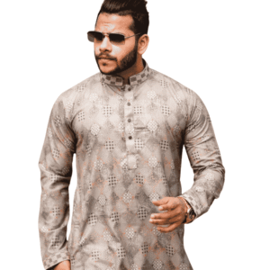 Men’s Elegant Panjabi – Beige | PNJ-621