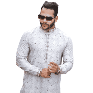 Men’s Minimal Panjabi – Soft White | PNJ-619