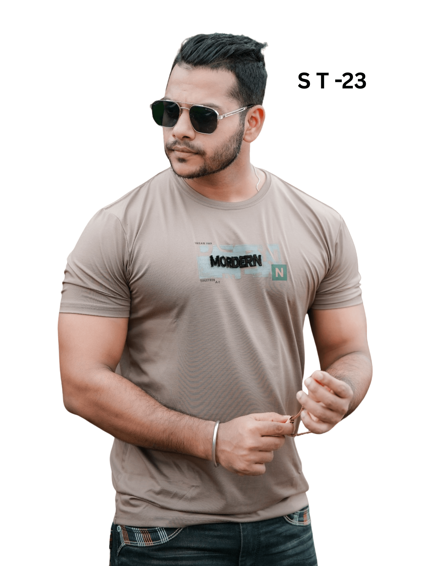 Men’s Dusty Grey T-Shirt | ST-23 - Image 2