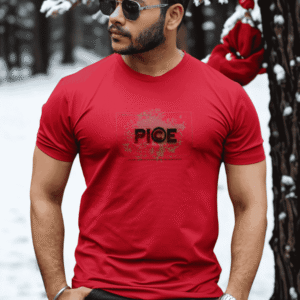 Crimson Red Graphic T-Shirt | ST-27