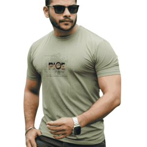 Army Khaki Muscle Fit Tee | ST-27 (2)