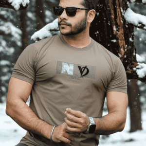 Coffee Brown Trendy Tee | ST-37