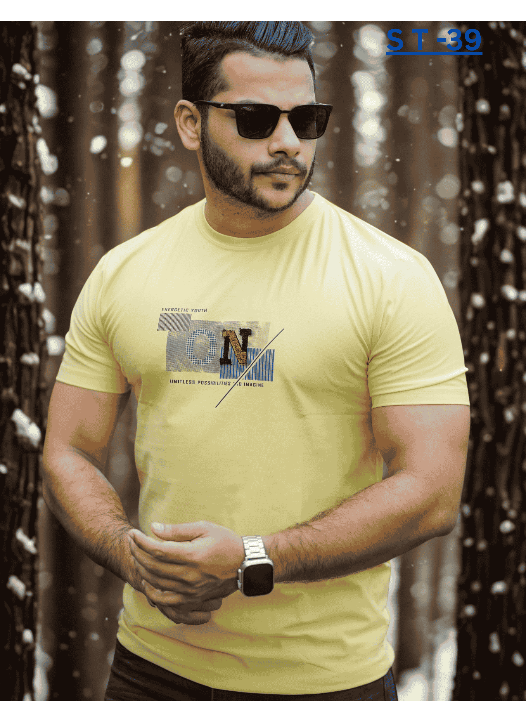 Light Yellow Summer T-Shirt | ST-39