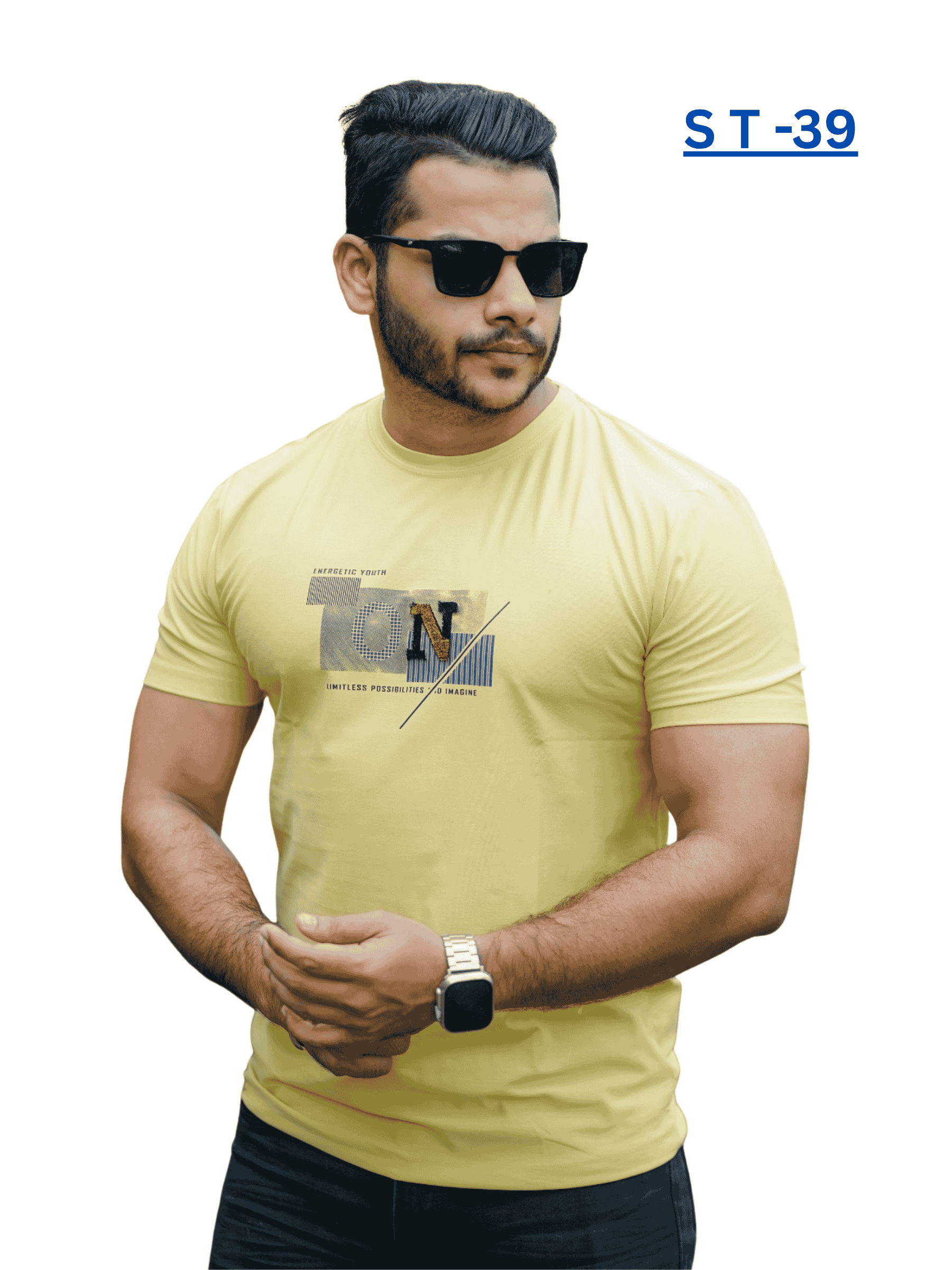 Light Yellow Summer T-Shirt | ST-39