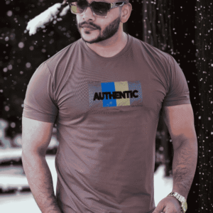 Mocha Brown Graphic Tee | ST-43