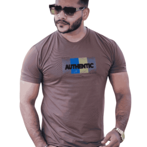 Mocha Brown Graphic Tee | ST-43