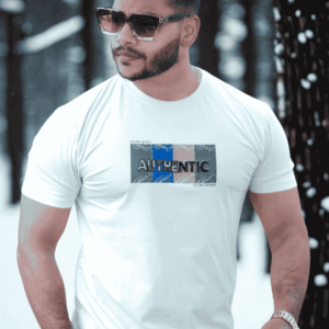 Pure White Printed T-Shirt | ST-44