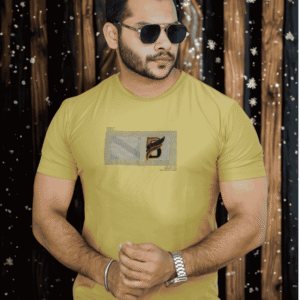 Mustard Yellow Graphic Tee | ST-49