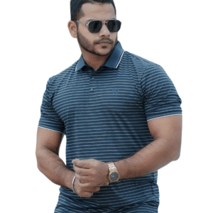 Premium Strip Polo Shirt | P-01