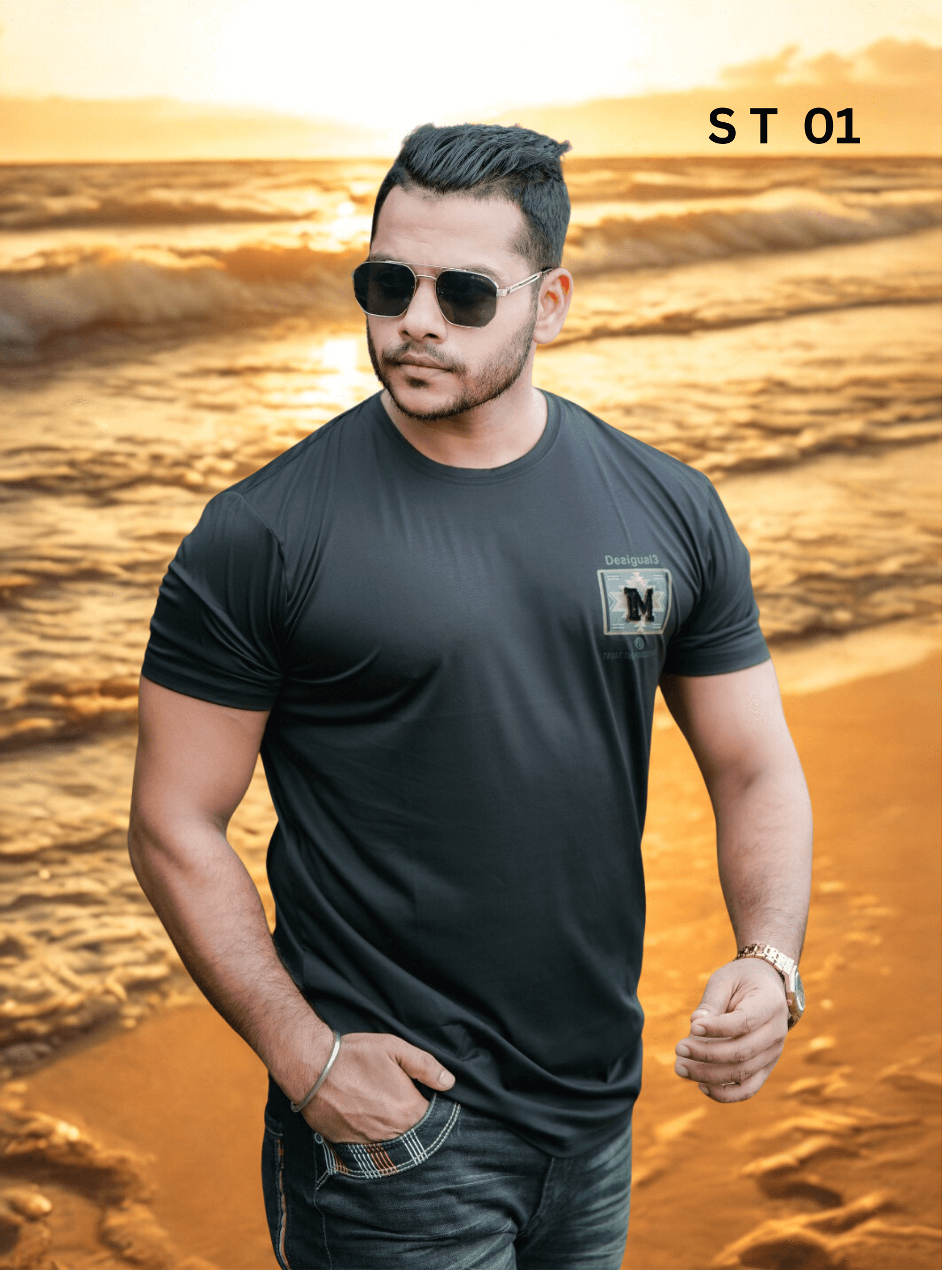 Men’s Charcoal Grey T-Shirt | ST-01