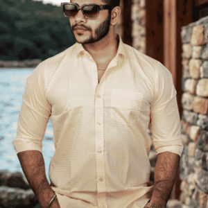 Men’s Premium Sand Color Casual Shirt | SR-1814