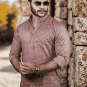 Men’s Trendy Brown Casual Shirt | SR-1835