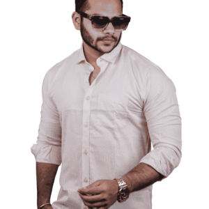 Men’s Premium Soft Pink Casual Shirt | SR-1849