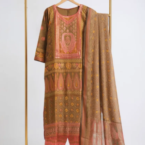 Rust Brown Traditional Three Piece