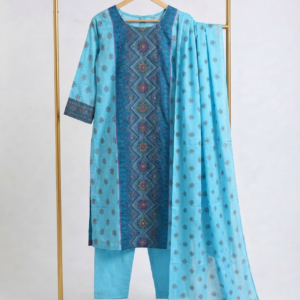 Turquoise Printed Salwar Kameez
