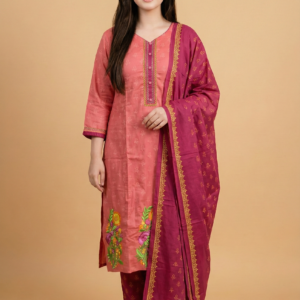Maroon Embroidered Salwar Kameez
