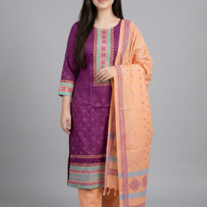 Purple Peach Designer Salwar Kameez