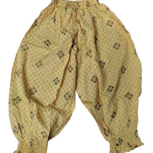 Baby Dhol Salwar – Beige Traditional Cotton Pants