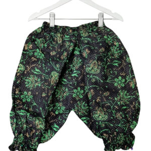 Baby Dhol Pants – Dark Green Floral Traditional Wear