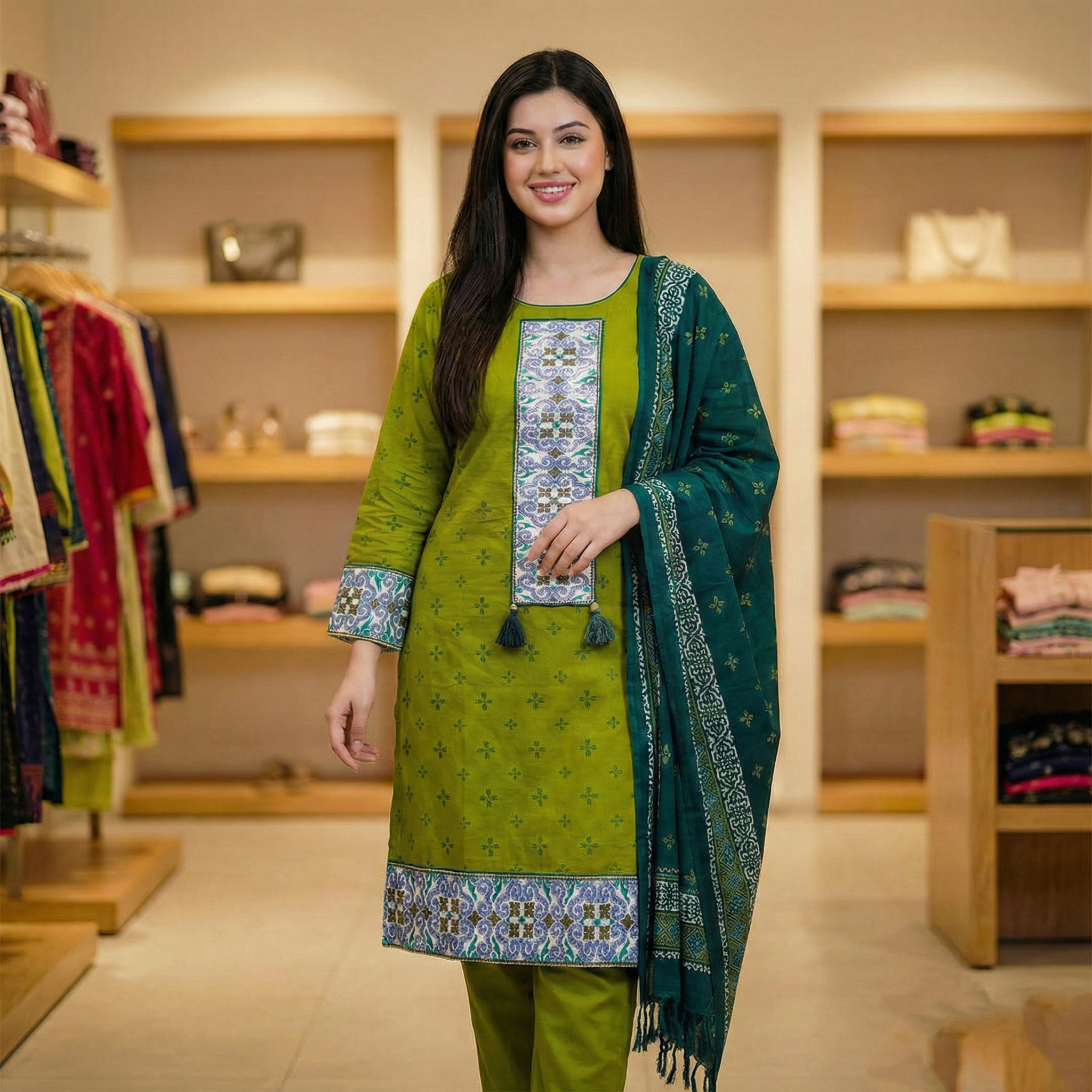 Ira Bottle Green 3-Piece - Image 4