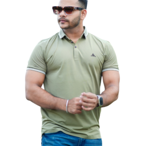 Men’s Premium Light Olive Polo Shirt | P-80