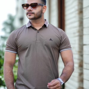 Men’s Premium Mocha Brown Polo Shirt | P-82