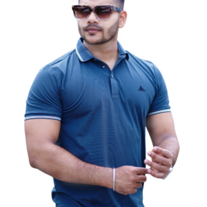 Men’s Premium Deep Blue Polo Shirt | P-86