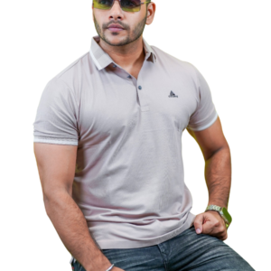 Men’s Premium Ash Grey Polo Shirt | P-88