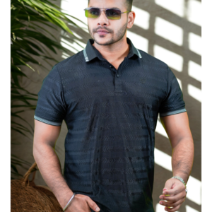 Men’s Premium Charcoal Black Polo Shirt | P-89