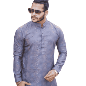 Slate Grey Panjabi | PNJ-615