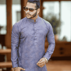 Slate Grey Panjabi | PNJ-615