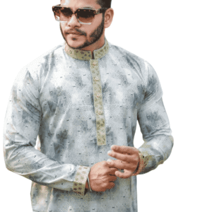 Marble White Panjabi | PNJ-608