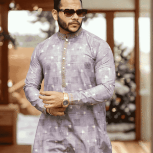 Soft Lilac Panjabi | PNJ-600