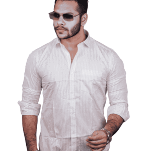 SR-1863 – Light Grey Minimal Formal Shirt