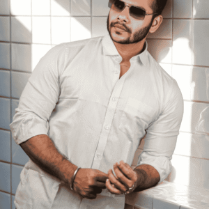 SR-1865 – Off White Classic Cotton Shirt