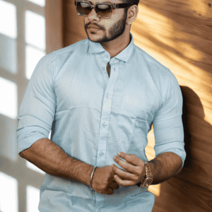 SR-1879 – Pastel Blue Premium Casual Shirt