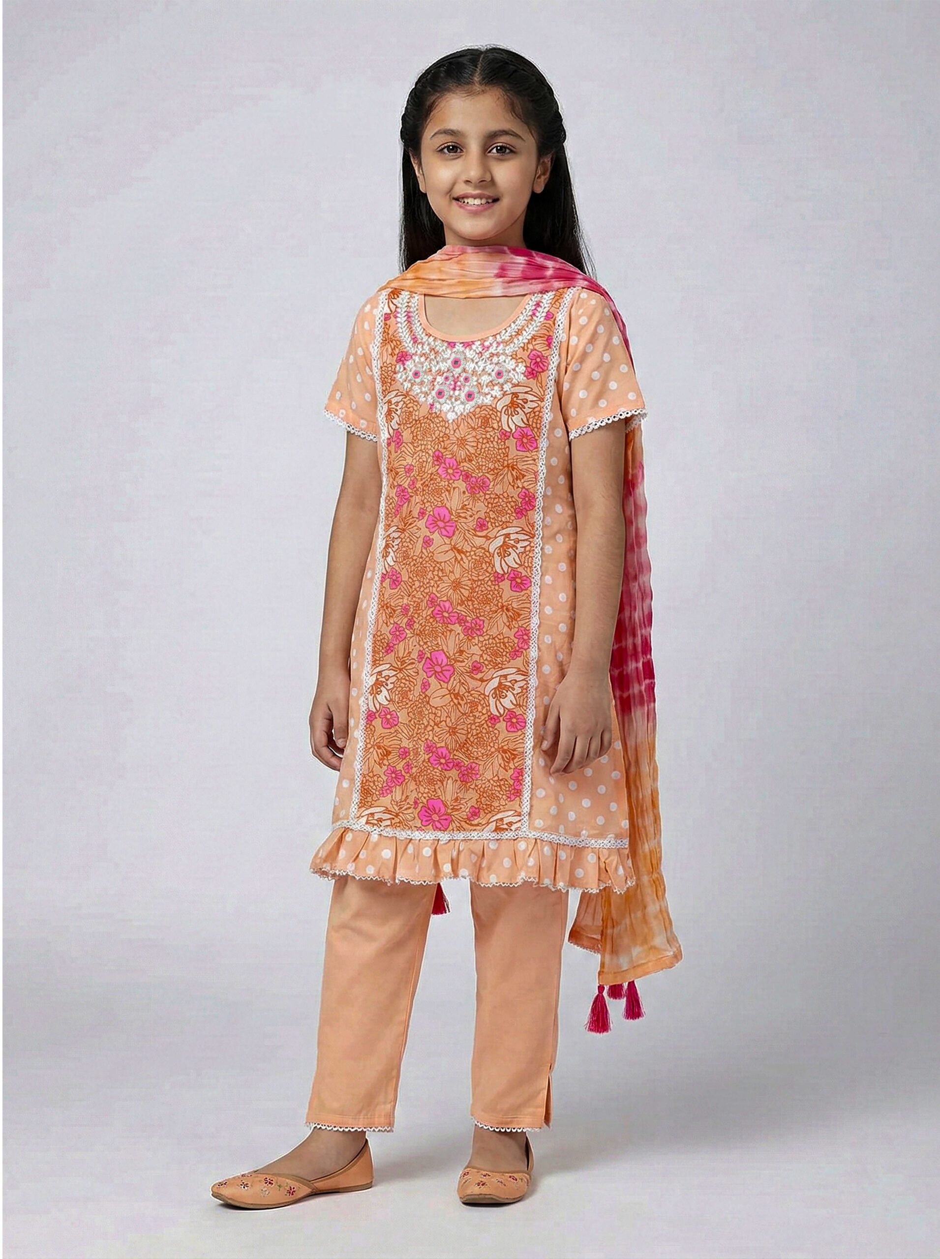 Peach Blossom Baby Three Piece Set - Image 5